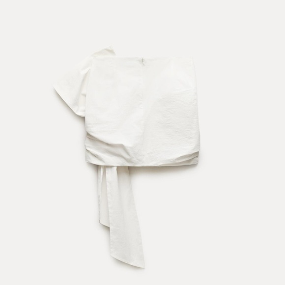 🦋 Bloggers Favorite 🦋 NWT Zara Knotted Mini Skirt ZW Collection Size M - Picture 13 of 16